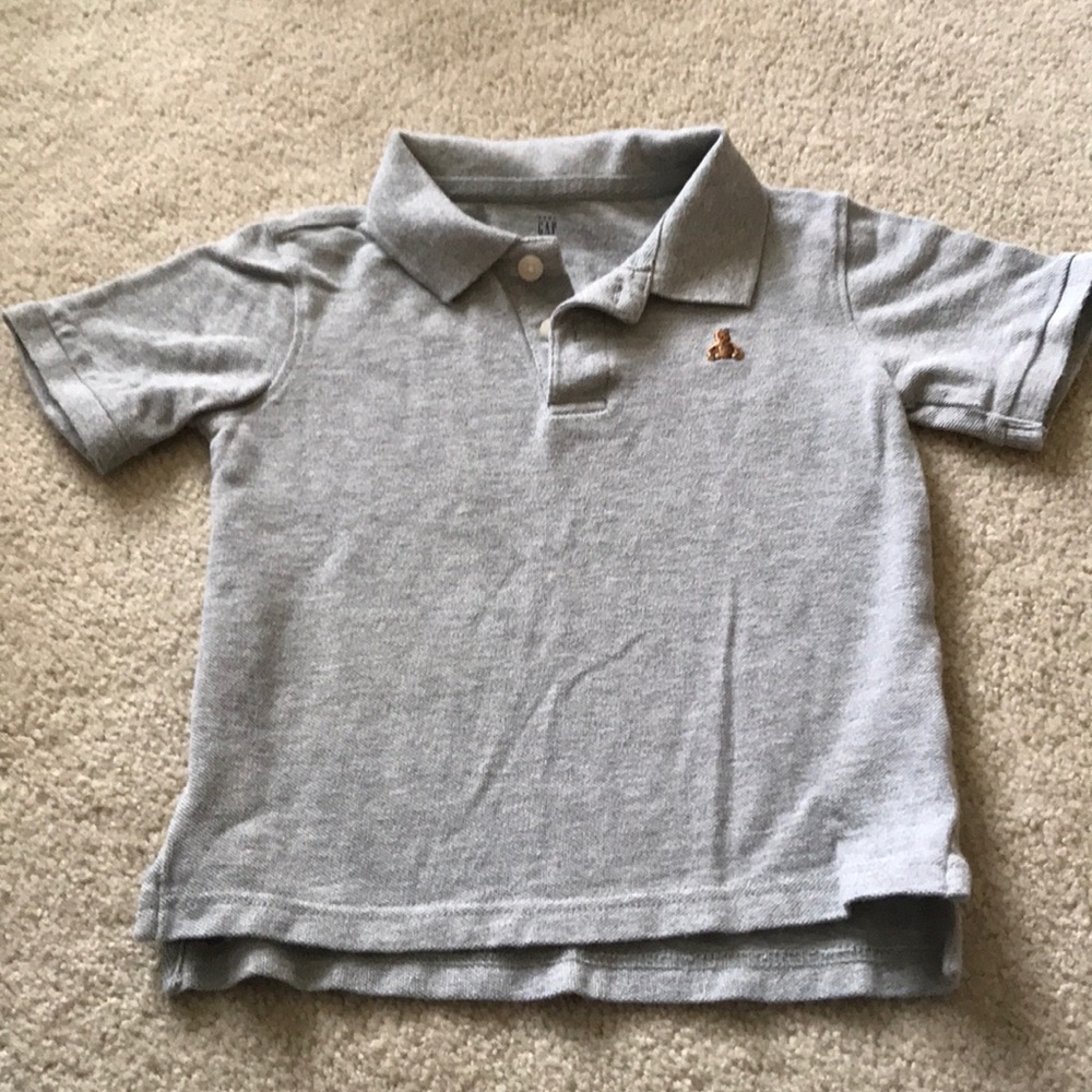 Grey GAP polo shirt
